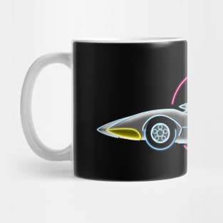 Speed racer neon style bg Mug